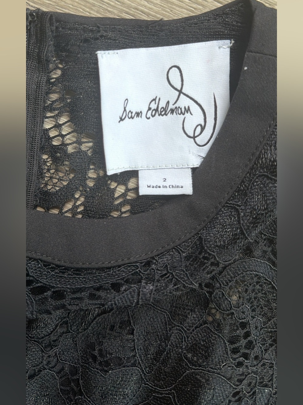 Sam Edelman Black Lace Women's dress